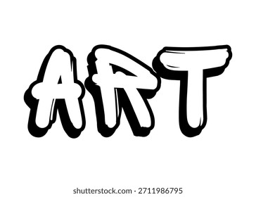 Art graffiti word Vector fuente
Palabra de fuente del Vector en un fondo blanco