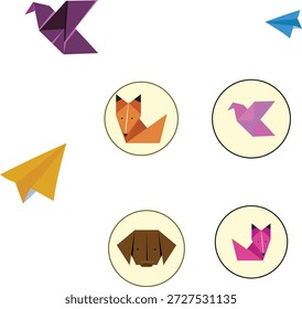 arte, gráfico, decoração, vetor, design, papel, triângulo, origami, isolado, artesanato, símbolo, fundo, mosca, pássaro, conceito, plano, ilustração, brinquedo, ícone, animal, geométrica, criativo, elemento, desenho, polígono, abstrato, guindaste, pomba, rabiscar