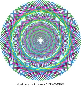 patrón gráfico de arte.  color circular.