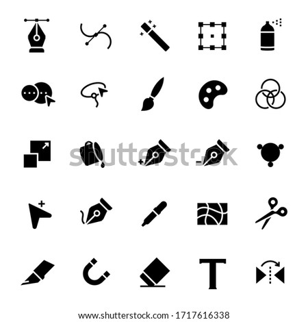 Art and graphic vector designer cursors icon set.