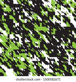 Art Green Summer Splash Background, Abstact  Sport Dinamic Pattern, Foliage Army Military (Hunting) Camouflage Mosaic Fashion Sample