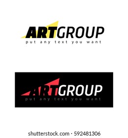 Art Group Vector Logo Design Template