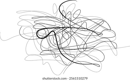 art, Grunge Random Chaotic Pen Doodle Strokes, Hand drawing scrawl sketch. Abstract scribble, chaos doodle lines isolated, Grunge scribble overlay texture..eps8