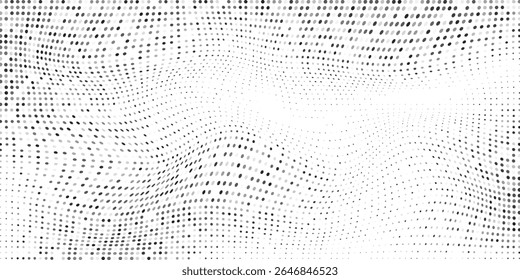Art halftone gradient texture. Vanishing polka dot background. Repeating dots gradation pattern simple abstract