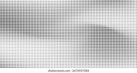 Textura de degradado de semitono artístico. Fondo de lunares desapareciendo. Repitiendo la gradación de puntos simple abstracto