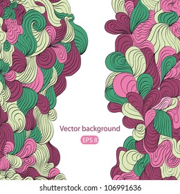 Art hand drawing beauty background colorful floral pattern for wallpaper, texture, print. pattern, illustration,  image, frame, card, banner , backdrop, design element (vector eps 8)