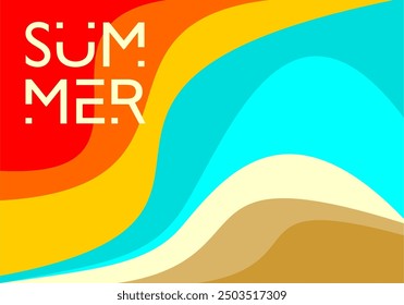 ARTE DE HOLA VACACIONES DE VERANO HECHO POR CORELDRAW