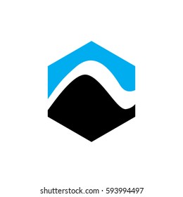the art hexagon icon logo
