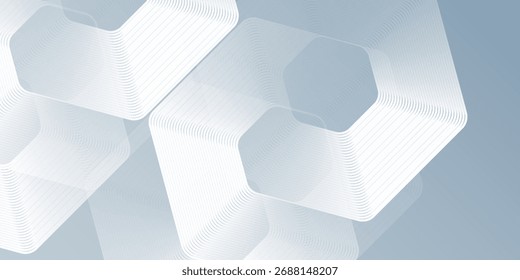 Sechsecklinien auf grauem Hintergrund. Geometrische Streifen einfach abstrakt modern