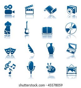 Art And Hobby Icon Set