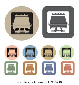 Art House icons set.Vector illustration