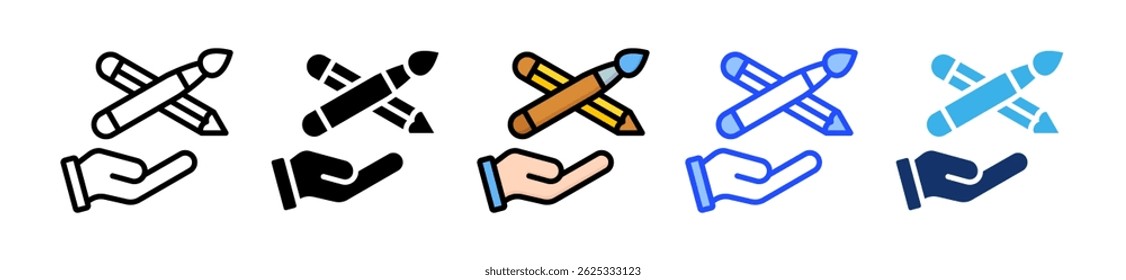 Icono de arte Colección con múltiples estilos