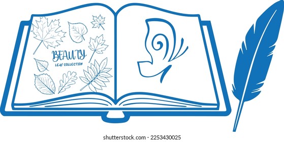 Icono de arte, icono de arte creativo vector azul