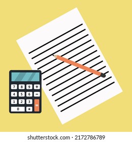 art icon illustration symbol of count and accountancy