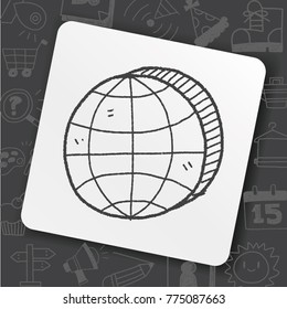 art icon link drawn doodle idea global