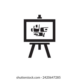 art icon on white background