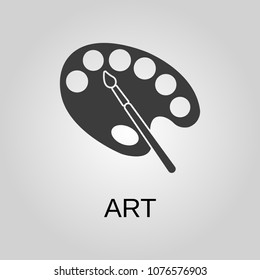 Art icon. Art symbol. Flat design. Stock - Vector illustration