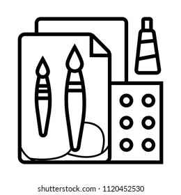 Art icon vector