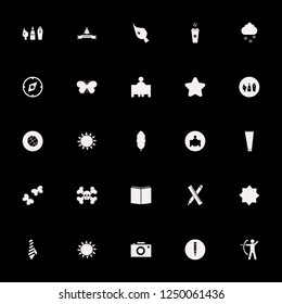 art icon. art vector icons set butterflies, cloud snowflake, butterfly and ruler and pencil