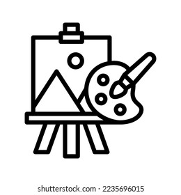 Art icon vector illustration logo template isolated on white background