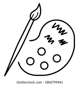 Art icon vector illustration photo