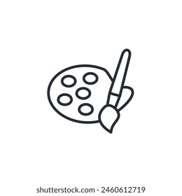 art icon. vector.Editable stroke.linear style sign for use web design,logo.Symbol illustration.