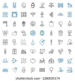 art icons set. Collection of art with factory, parrot, tree, greece, clover, potion, satellite, speech bubble, lake, mars rover, plum, bubbles. Editable and scalable art icons.