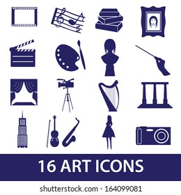 art icons set eps10