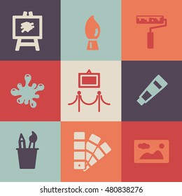 Art Icons Set. Vector icons
