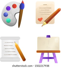 Art icons. Vector icon set