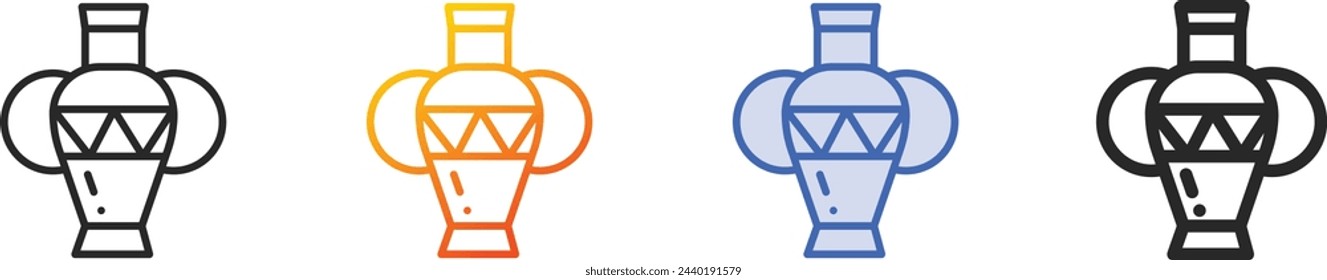 art icon.Thin Linear, Gradient, Blue Stroke and bold Style Design Isolated On White Background