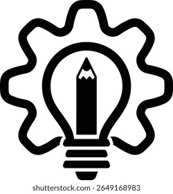 art idea tech technology idea bulb ai creative gear 11285