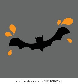 Art & Illustration about black bat icon for Halloween Day vector illustration icon for Halloween Day
