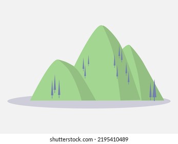 Art illustration background landscape hill design concept seamless cliff nature of mountain canyon