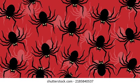 Art illustration background seamless design concept colorful icon symbol logo of spider