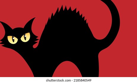 Art illustration background seamless design concept colorful icon symbol logo of black cat