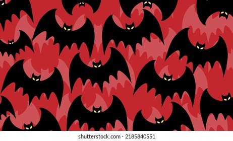 Art illustration background seamless design concept colorful icon symbol logo of bat scare