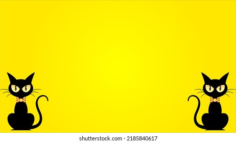 Art illustration background seamless design concept colorful icon symbol logo of black cat