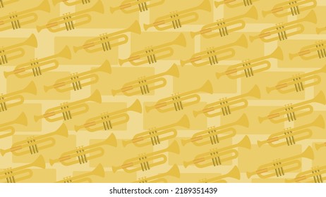 Art illustration background seamless pattern icon logo music tools design concept symbol of saxophone