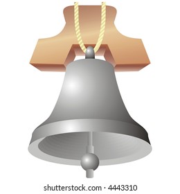art illustration: bell with support