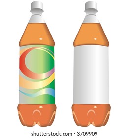 art illustration of a bottle of juice or soft drink