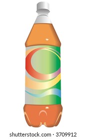 art illustration of a bottle of juice or soft drink