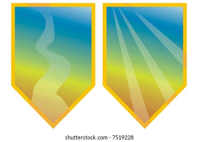 art illustration of colored streamers