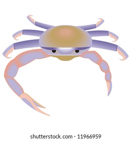 art illustration of a crab