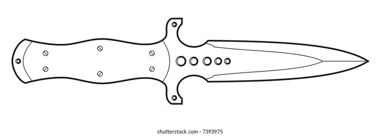 art illustration of a dagger