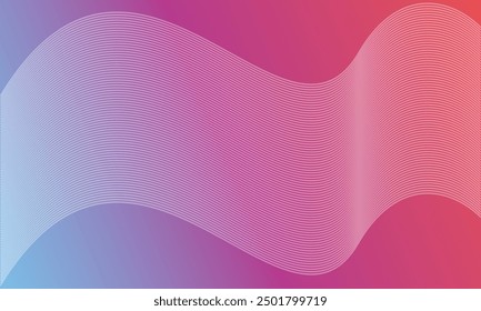 Diseño de ilustración de arte de fondo abstracto colorido Fondo de pantalla sin fisuras de línea de onda estilo moderno