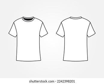 Art illustration design clothes concept fashion wear isolated mock up of male t shirt v neck 