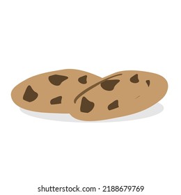 Art illustration design concept fast junk food seamless symbol logo of cookies