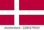 Art Illustration design concept flat nation flag sign symbol country of Denmark