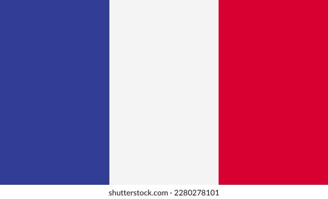 Art Illustration design concepto bandera de la nación plana símbolo de país país de Francia
